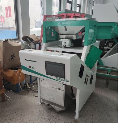 Blaue weißer Reis-Farbsortierende Maschine fertigte 0,8 - 1.6T/H besonders an