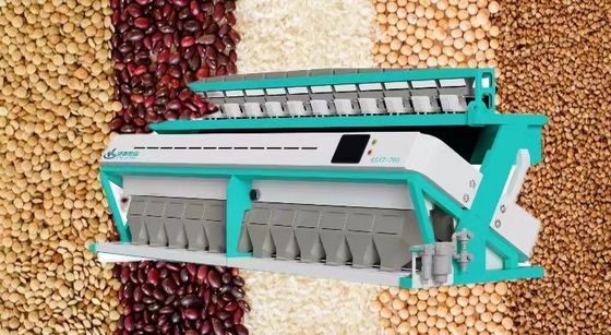 Mit hohem Ausschuss intelligente Reis-Bohnen färben Sortierer-Maschine 11,0 - 19,0 t/h