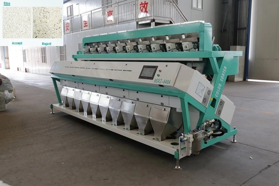 ODM CCD Paboiled Ore Color Sorter Machine 10 Rutsche 640 Kanäle