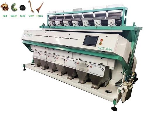 CCD-RGB-Erdnuss-Reis-Farbsortiermaschine 7 Rutschen