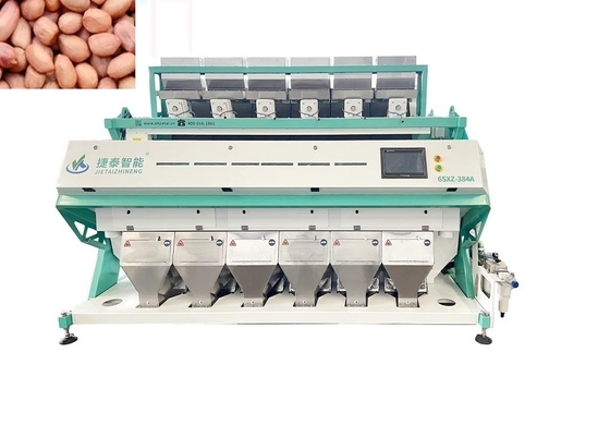 OEM 6 Rutschen 384 Kanäle Erdnuss-Farbsortierer-Maschine zum Sortieren von Cashewnüssen