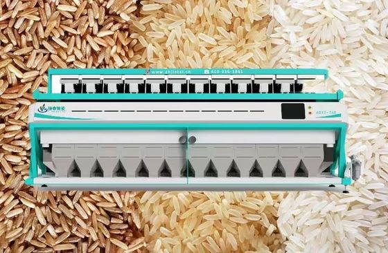 Rutschen der große Kapazitäts-multi Funktions-Reis-Farbsortierer-Maschinen-12