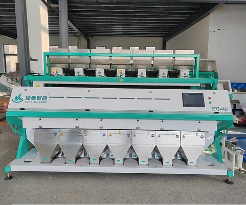 7 Fallschlüsse 448 Kanäle Gelber Reis Farbsorter mit CCD-Sensor